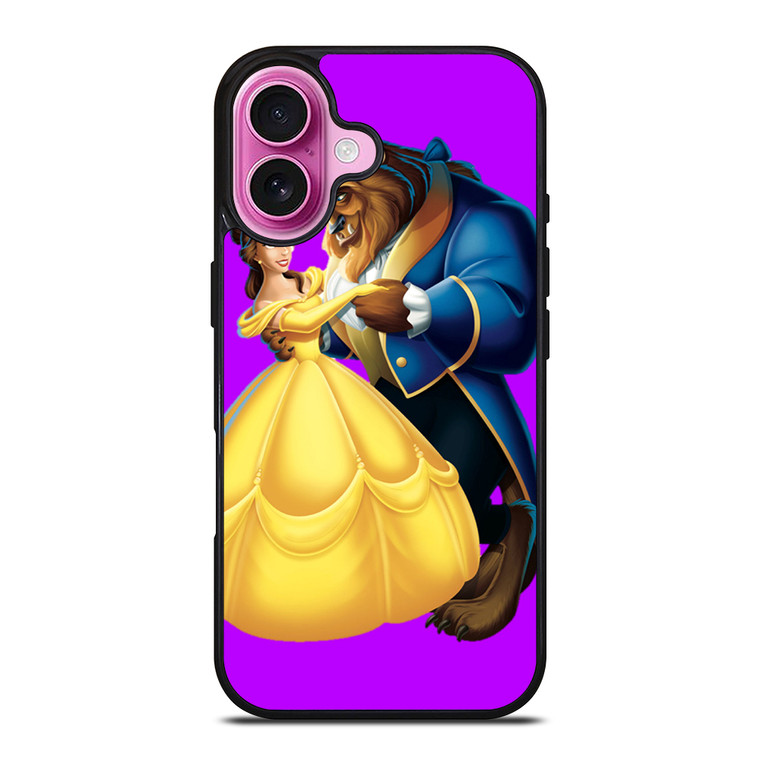 BEAUTY AND THE BEAST ROMANCE DANCING CARTOON iPhone 16 Plus Case Cover