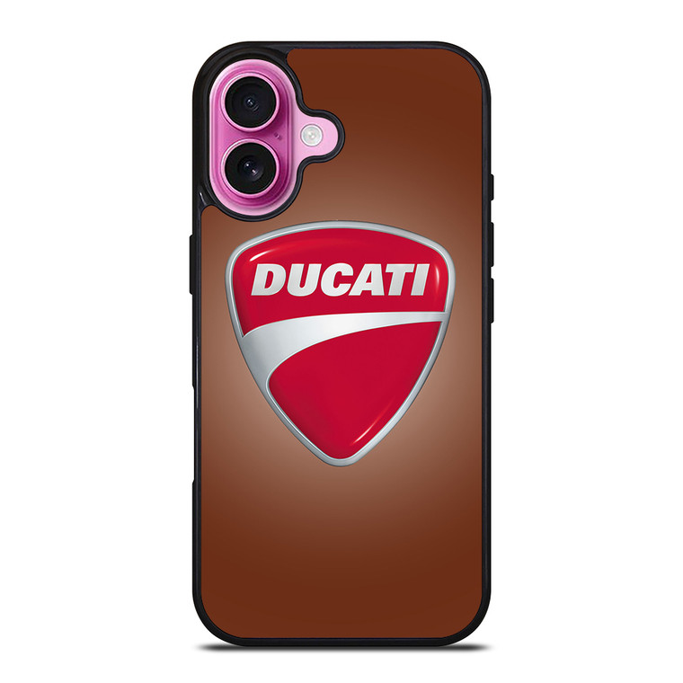 DUCATI LOGO PINK iPhone 16 Plus Case Cover