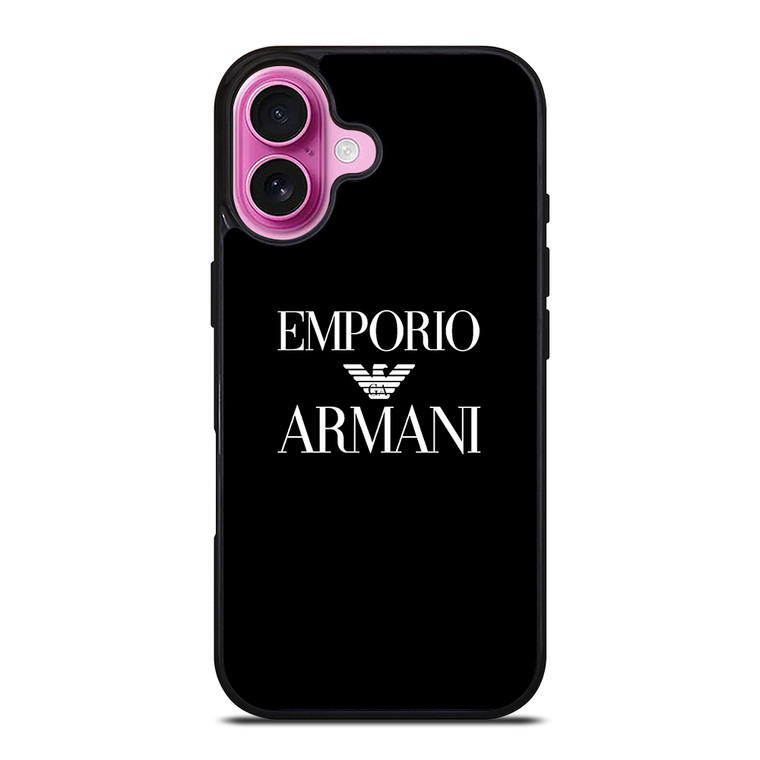Emporio Armani Logo iPhone 16 Plus Case Cover