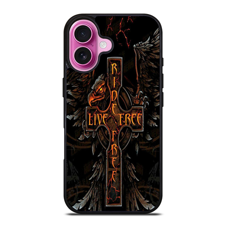 HARLEY RIDE LIVE FREE iPhone 16 Plus Case Cover
