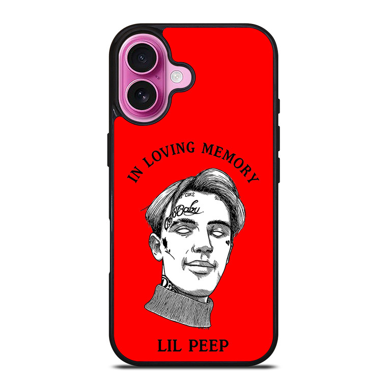 LIL PEEP IN RED MEMORY iPhone 16 Plus Case Cover