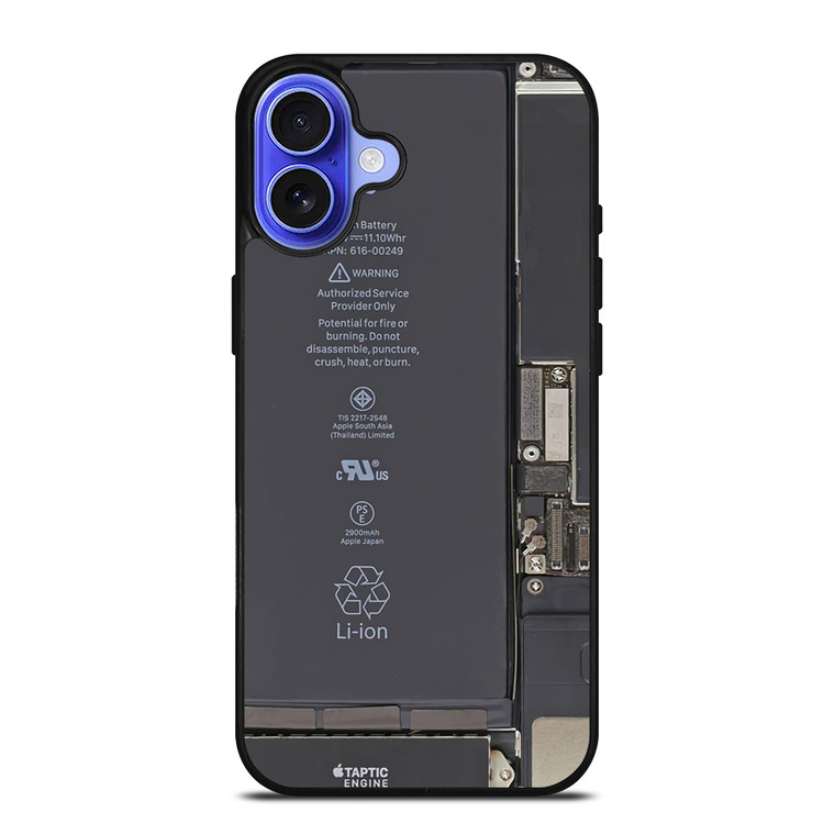 Apple Li-ion Battery Image iPhone 16 Case Cover
