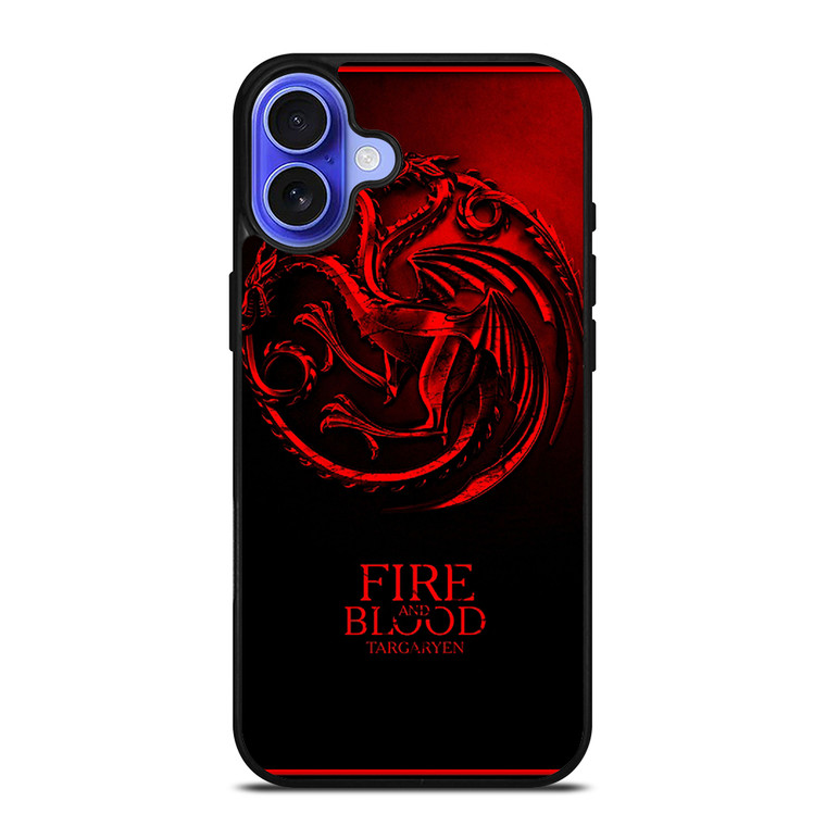 FIRE ANG BLOOD TARGARYEN iPhone 16 Case Cover