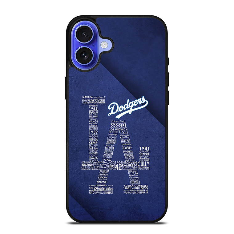 LA Dodgers Style iPhone 16 Case Cover