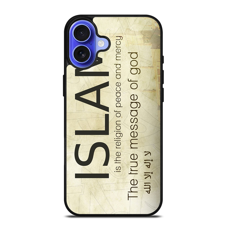 PEACE AND MERCY ISLAM iPhone 16 Case Cover