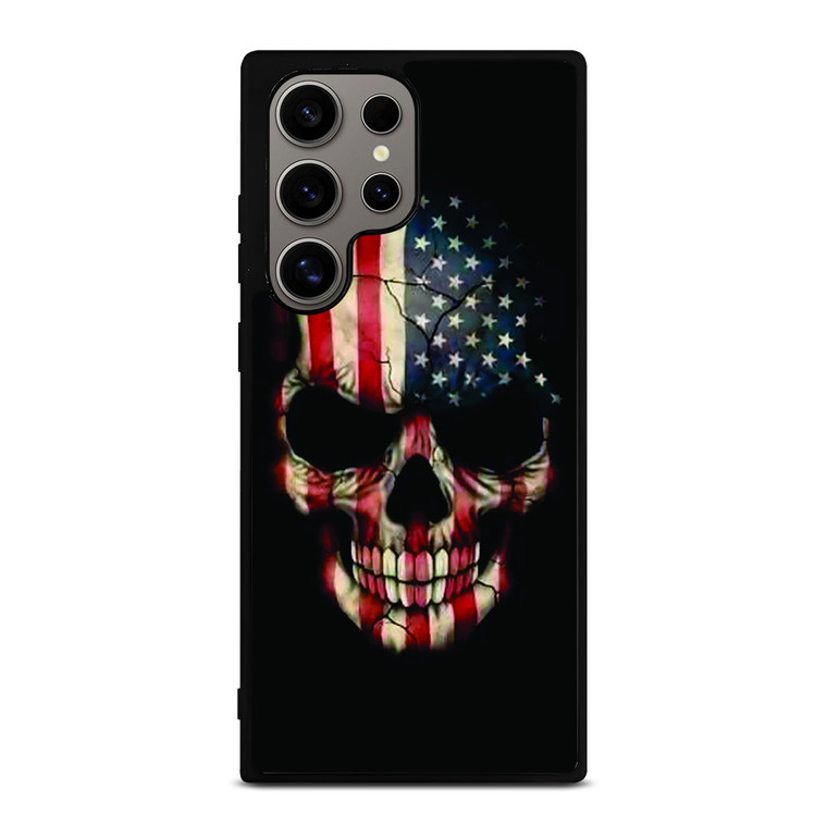 AMERICAN FLAG SKUL Samsung Galaxy S24 Ultra Case Cover
