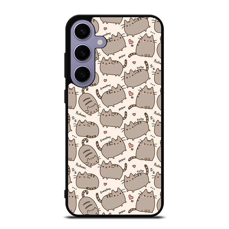 Cute Pusheen Cat Cartoon Collage Samsung Galaxy S24 Plus Case Cover