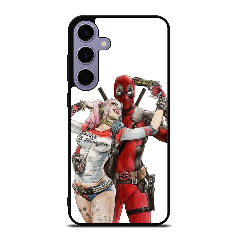 Iconic Deadpool & Harley Quinn Samsung Galaxy S24 Plus Case Cover