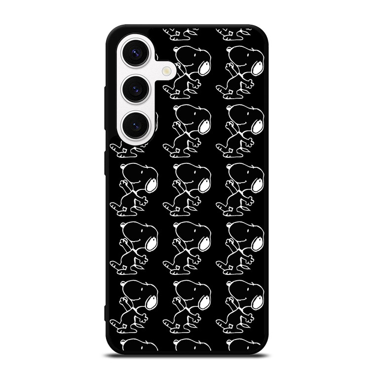 Black Snoopy Dog Samsung Galaxy S24 Case Cover