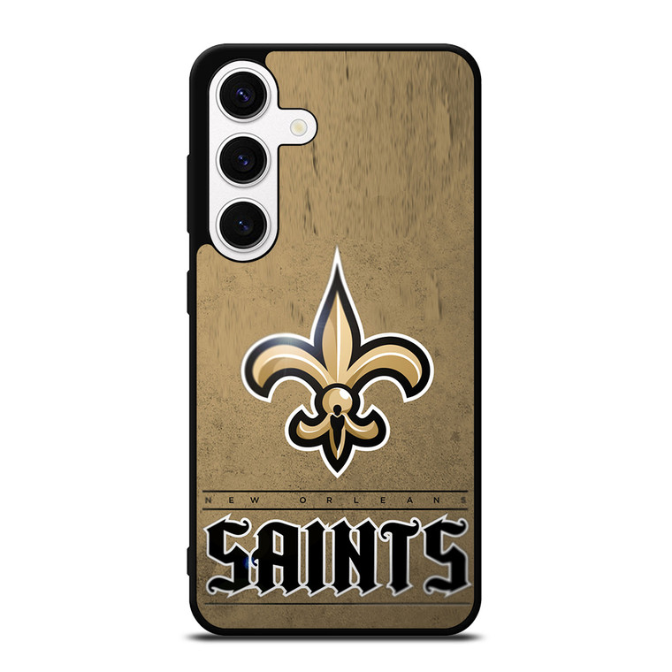 NEW ORLEANS SAINTS LOGO AND BACKGROUND Samsung Galaxy S24 Case Cover