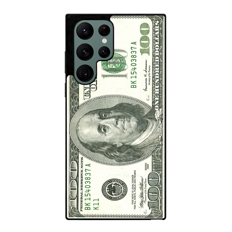 100 DOLLAR CASE Samsung Galaxy S22 Ultra 5G Case Cover