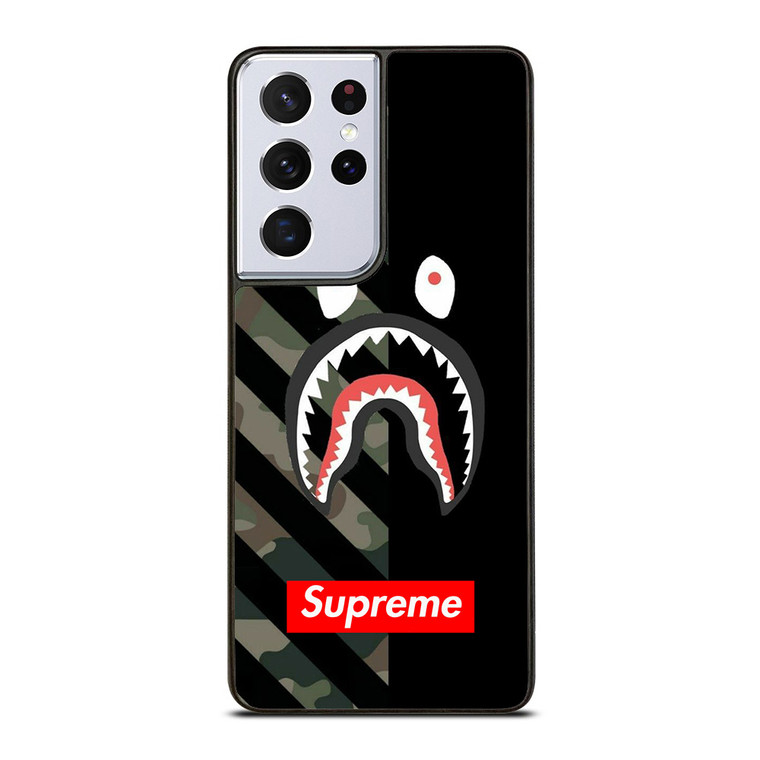CAMO BAPE SHARK SUPR Samsung Galaxy S21 Ultra 5G Case Cover