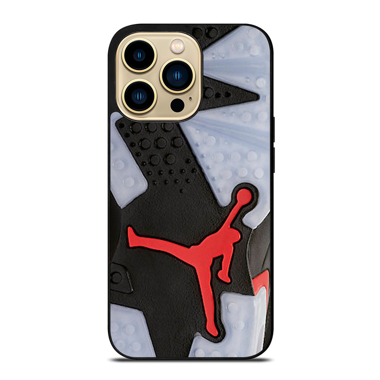 Air Jordan Black Red Sole iPhone 14 Pro Max Case Cover