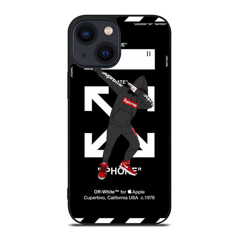 Off White Supreme Apple iPhone 14 Plus Case Cover
