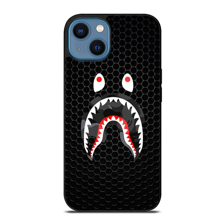 CAMO BAPE SHARK iPhone 14 Case Cover