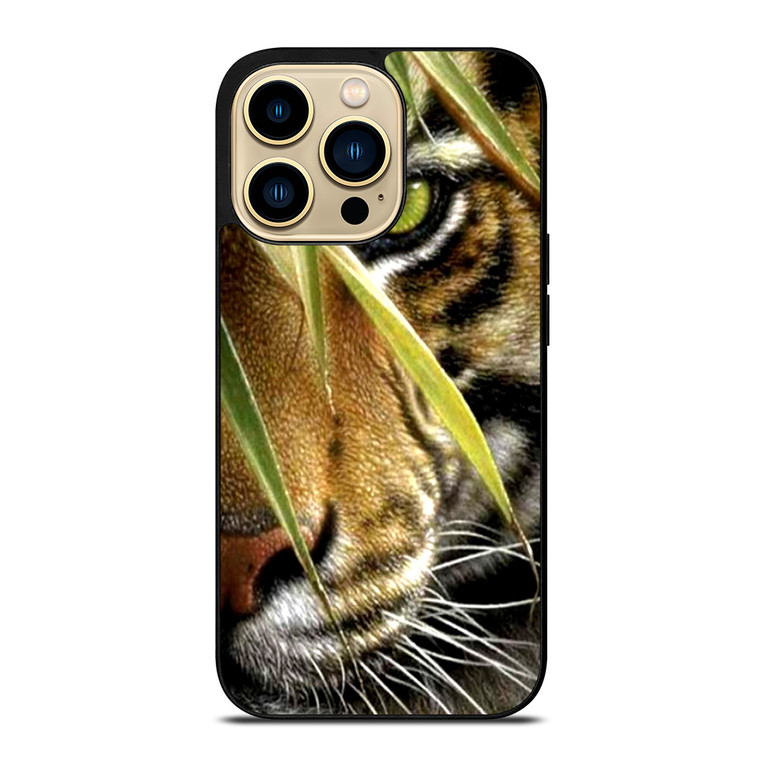 BENGAL TIGER IN A HALF FACE iPhone 14 Pro Max Case Cover