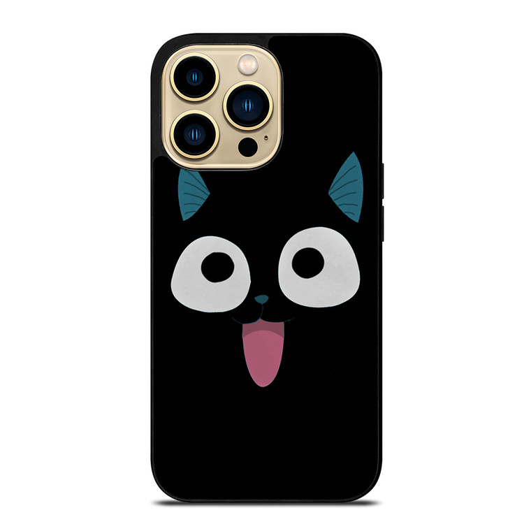 FAIRY TAIL HAPPY BLACK CHARACTER iPhone 14 Pro Max Case Cover