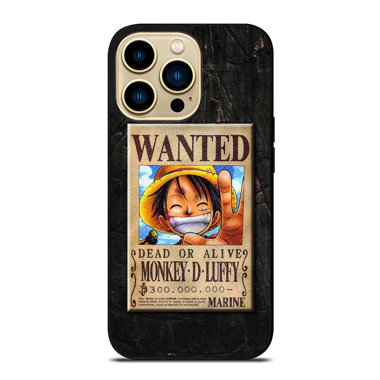 One Piece Luffy Wanted iPhone 14 Pro Max Case Cover