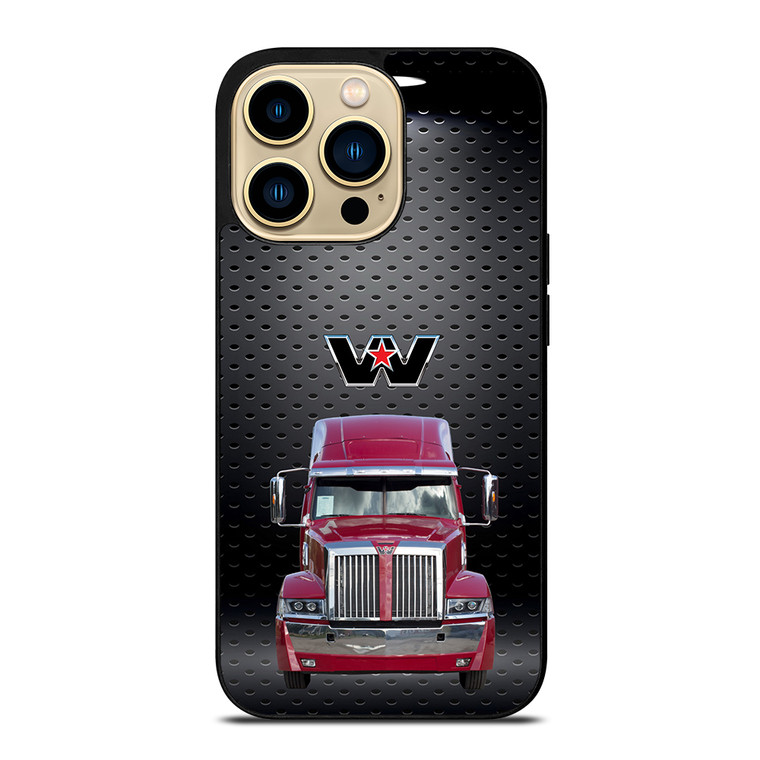 Red Western Star Truck iPhone 14 Pro Max Case Cover