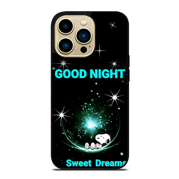Snoopy Sweet Dreams Good Night iPhone 14 Pro Max Case Cover