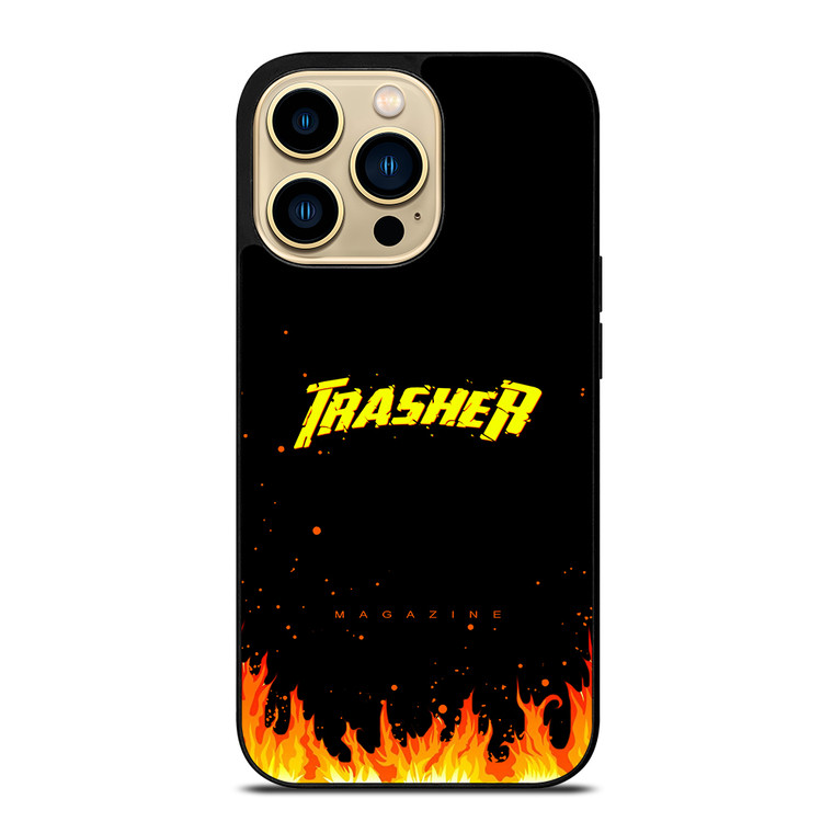 Trasher Smoldering Font iPhone 14 Pro Max Case Cover