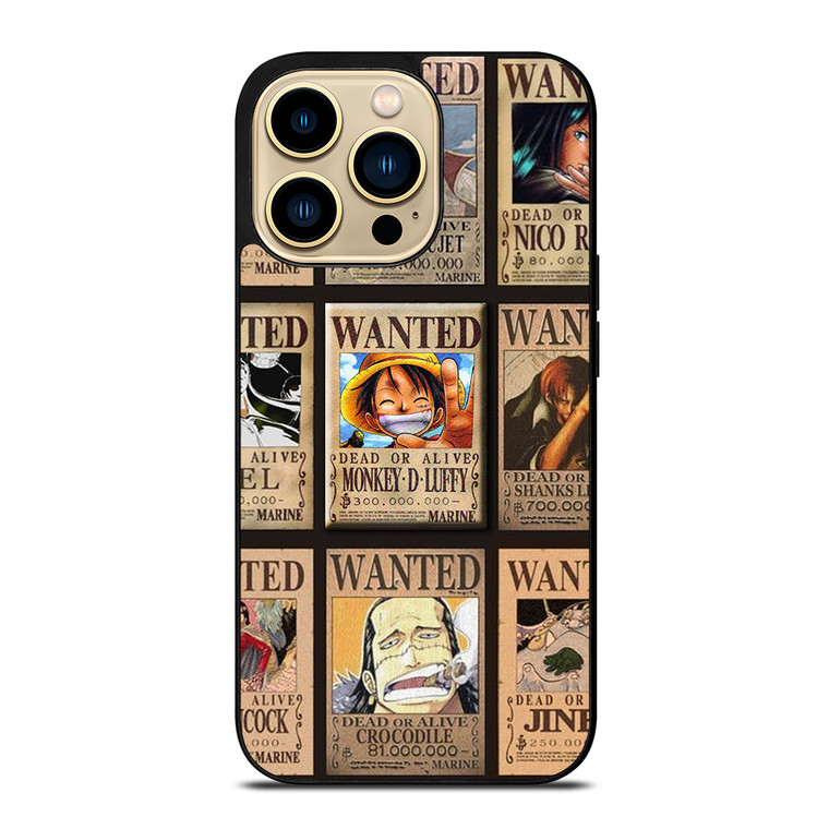 Wanted One Piece Luffy iPhone 14 Pro Max Case Cover