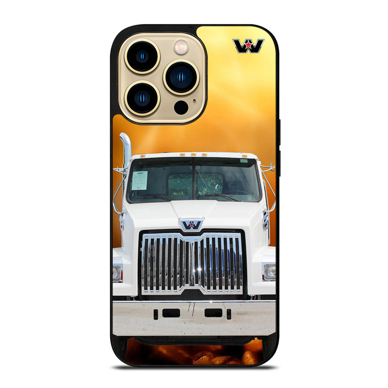 White Western Star Truck iPhone 14 Pro Max Case Cover