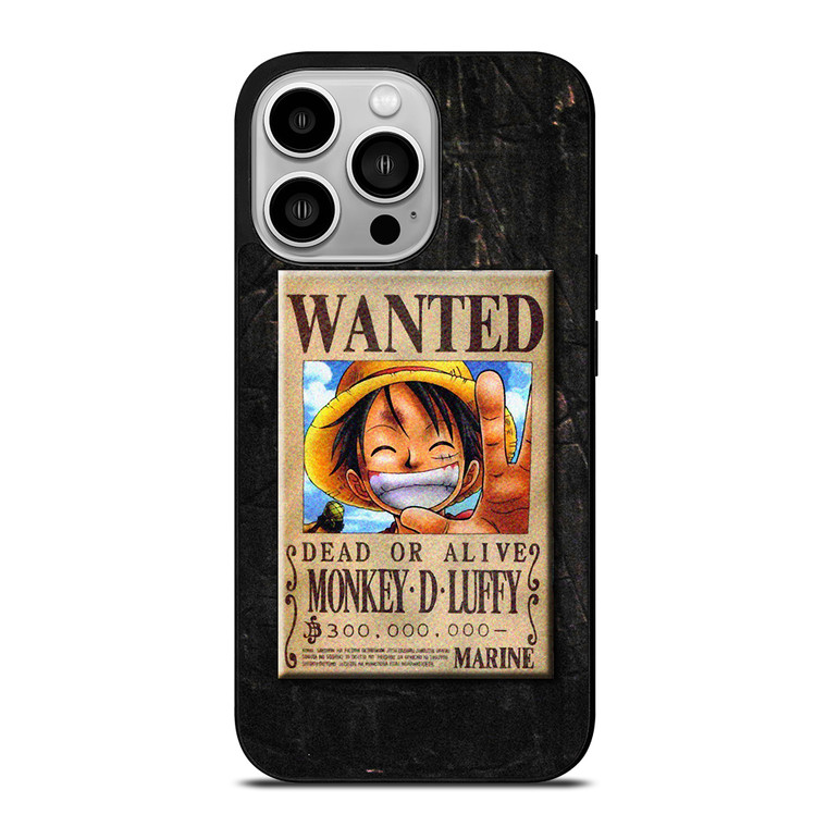 One Piece Luffy Wanted iPhone 14 Pro Case Cover