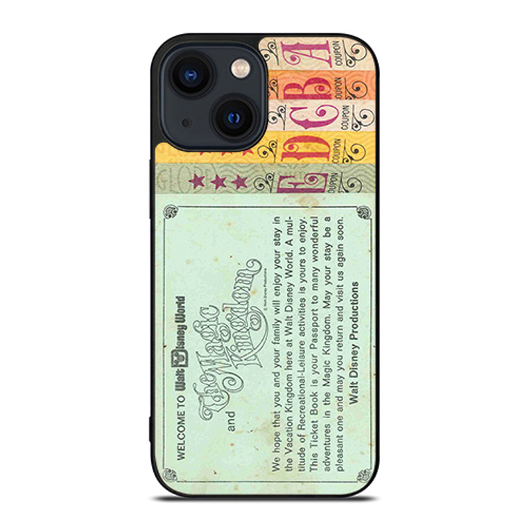 Printed World Disney Ticket iPhone 14 Plus Case Cover