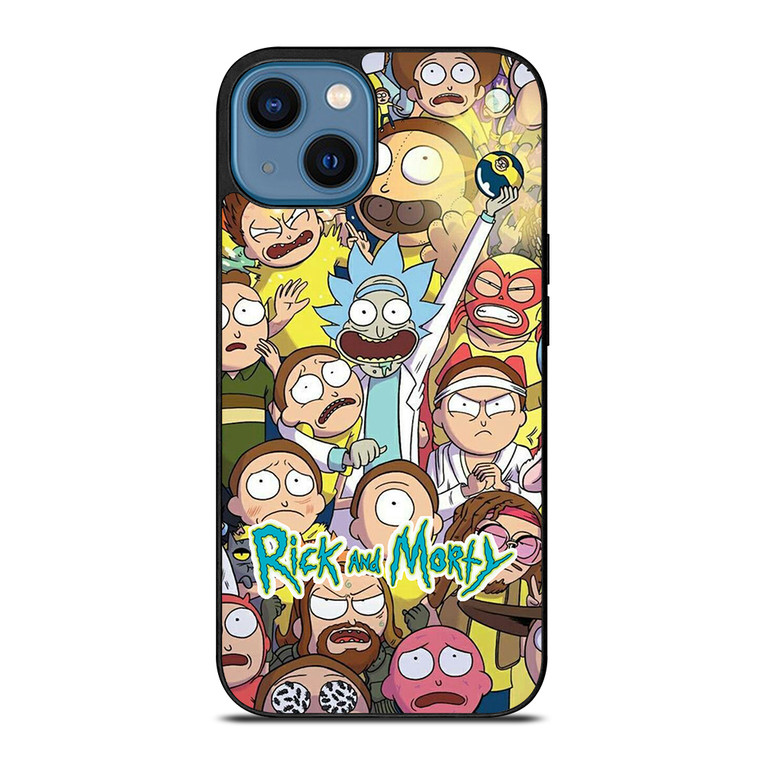 Rick And Morty Collage iPhone 14 Case Cover