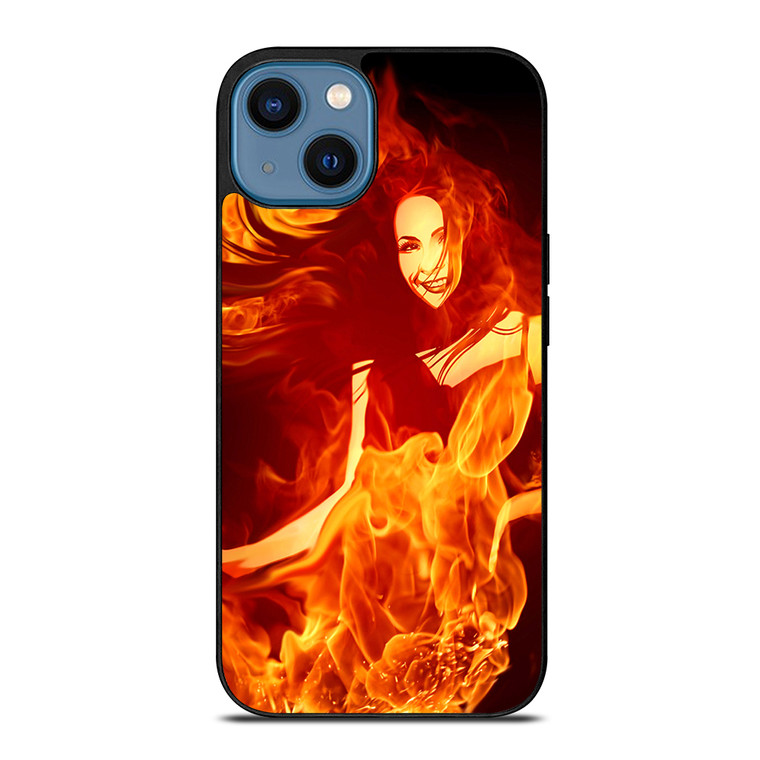 Woman In Fire iPhone 14 Case Cover