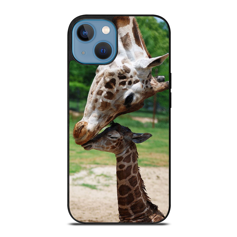 MOM & BABY GIRAFFE iPhone 13 Case Cover MOM & BABY GIRAFFE iPhone 13 Case Cover