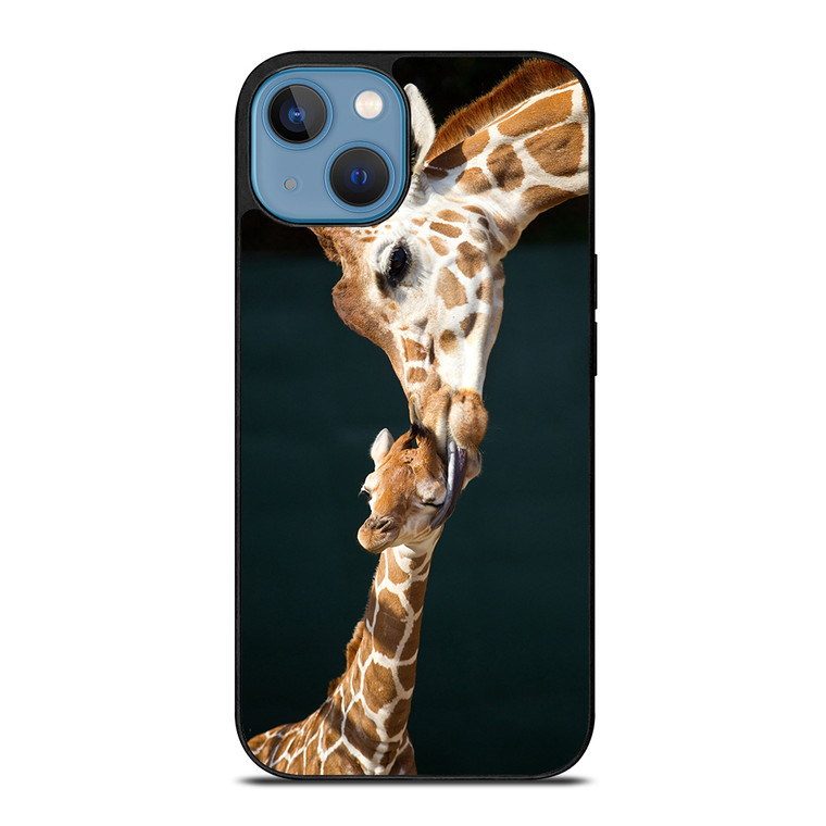 MOM TOUCHES BABY GIRAFFE iPhone 13 Case Cover