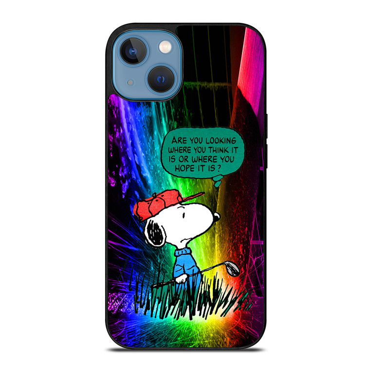 SNOOPY SHORT QUOTE iPhone 13 Case Cover