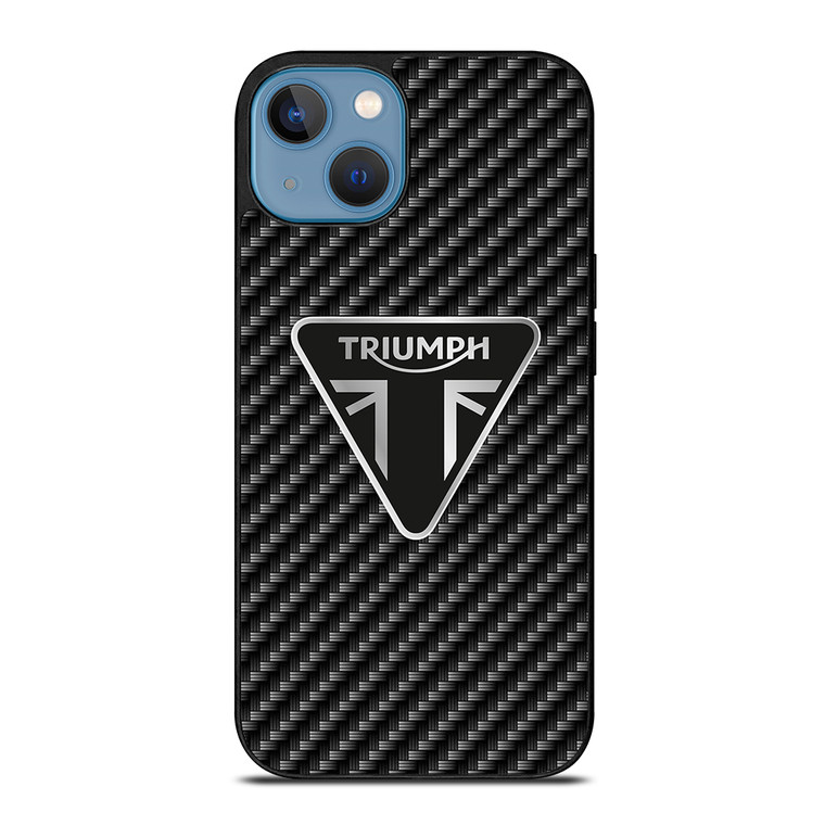 Triumph Motorcycle Carbon Logo iPhone 13 Case Cover