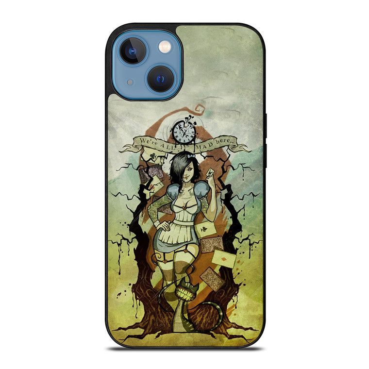 Zombie Alice In Wonderland iPhone 13 Case Cover