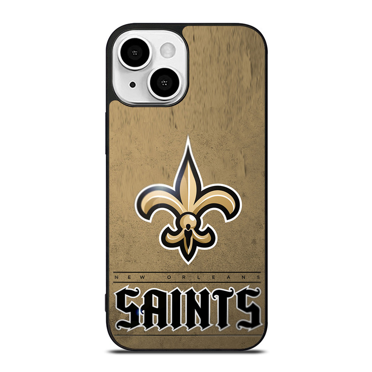 NEW ORLEANS SAINTS LOGO AND BACKGROUND iPhone 13 Mini Case Cover