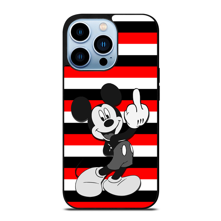 Mickey Mouse Middle Finger iPhone 13 Pro Max Case Cover