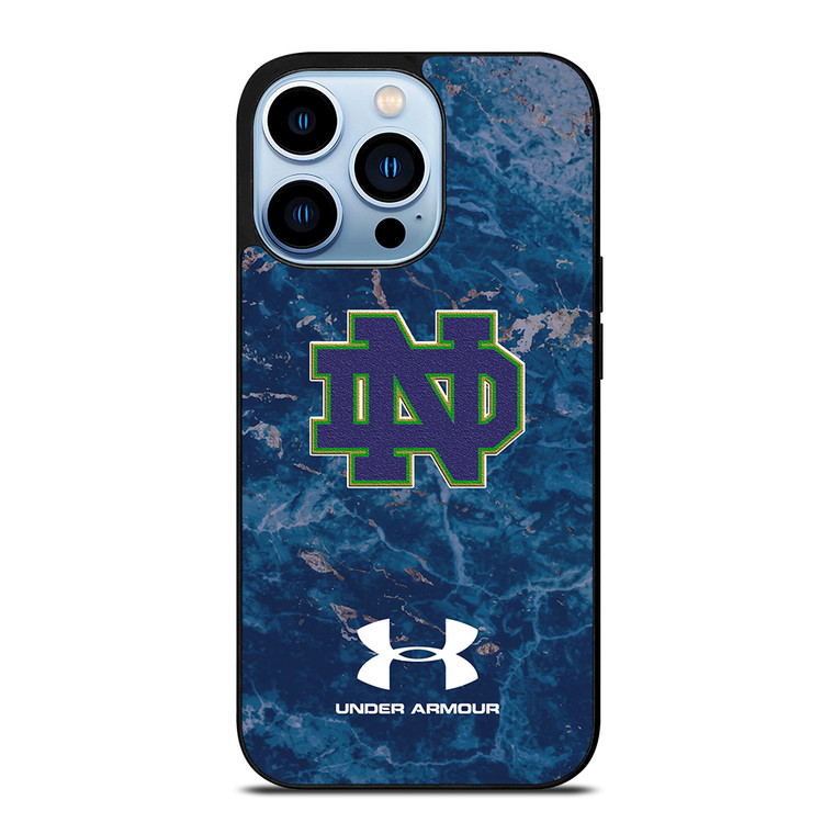 Notre Dame Under Armour Marble iPhone 13 Pro Max Case Cover