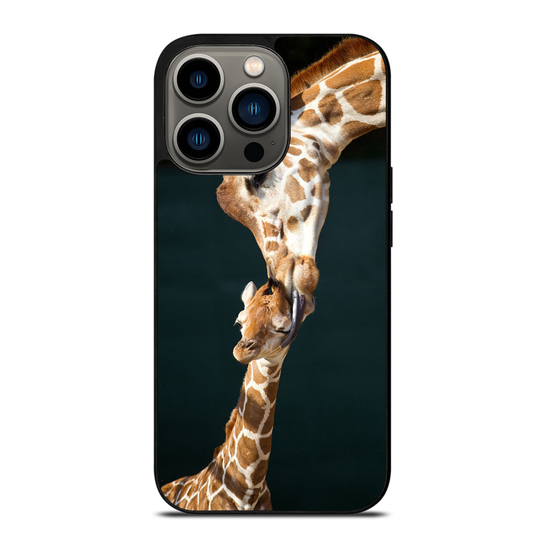 MOM TOUCHES BABY GIRAFFE iPhone 13 Pro Case Cover