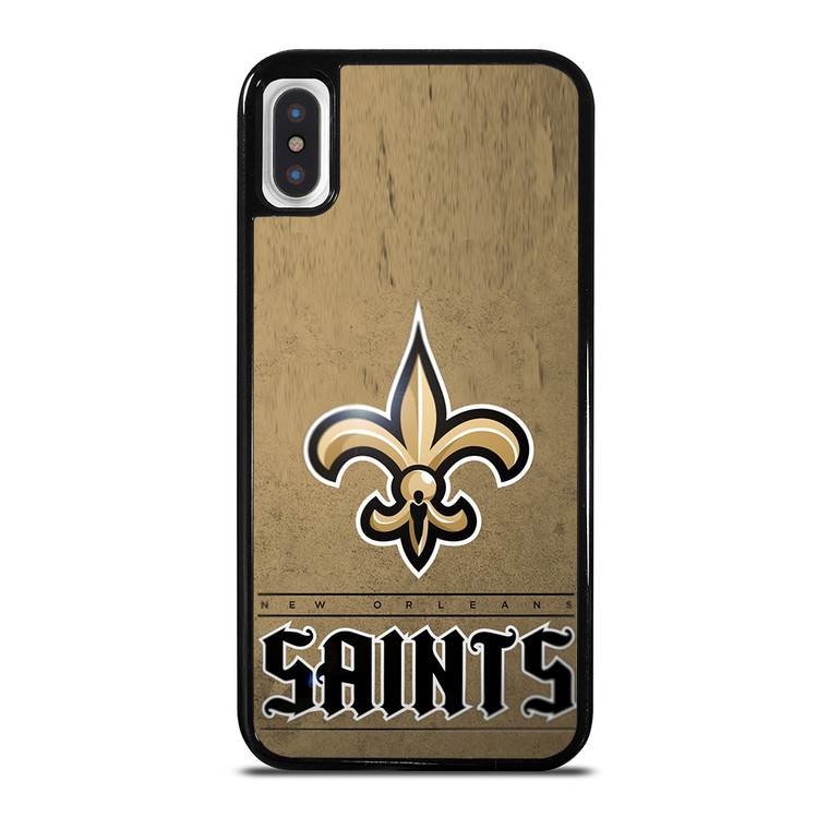 NEW ORLEANS SAINTS LOGO AND BACKGROUND iPhone X / XS Case Cover