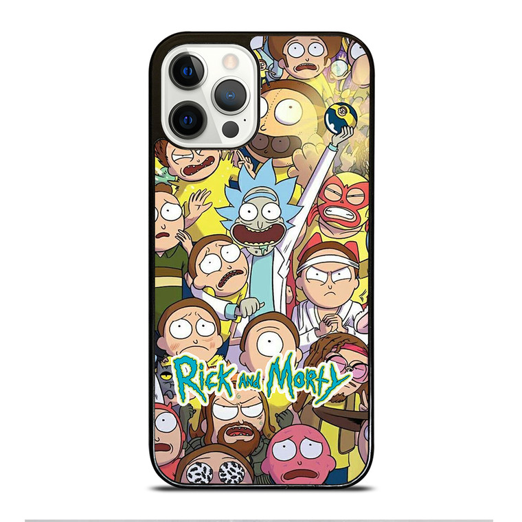 Rick And Morty Collage iPhone 12 Pro Case Cover