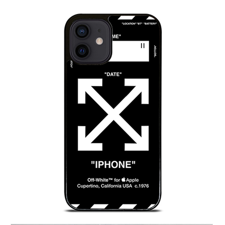 Off White Black Wall iPhone 12 Mini Case Cover