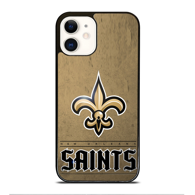 NEW ORLEANS SAINTS LOGO AND BACKGROUND iPhone 12 Case Cover