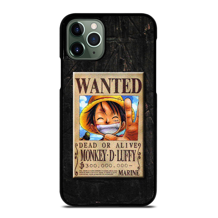 One Piece Luffy Wanted iPhone 11 Pro Max Case Cover