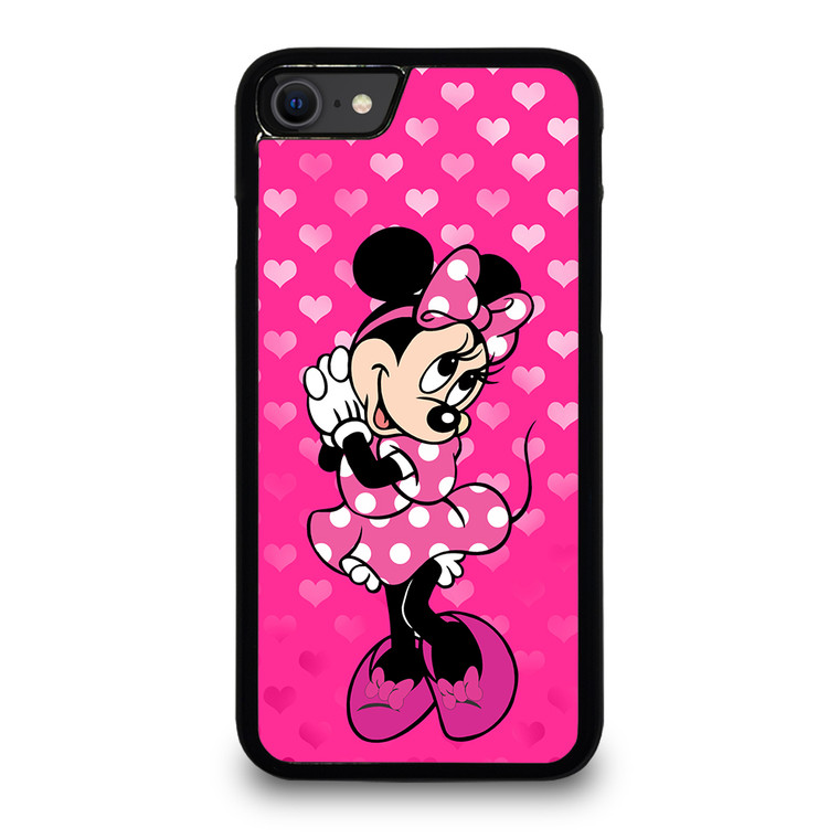 Minnie Mouse In Pink HeartiPhone SE 2020 / SE 2022 Case Cover
