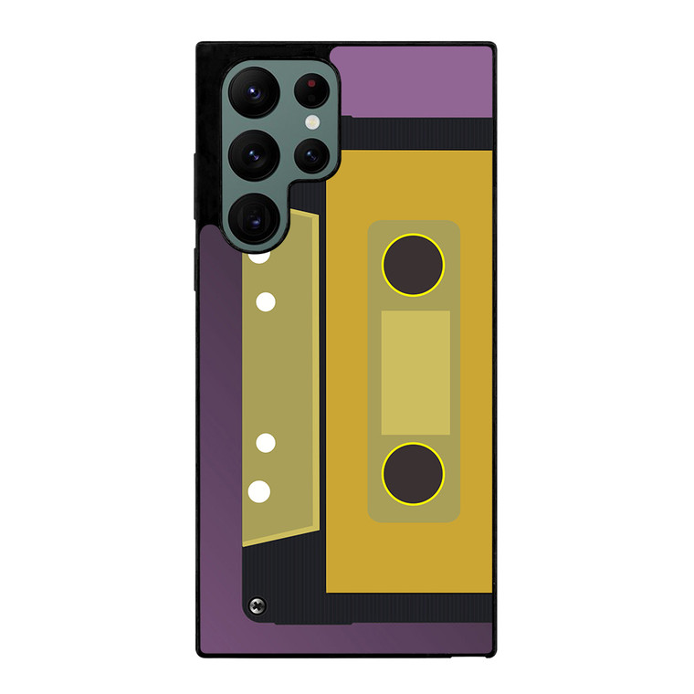 Retro Cassette Tape Vector Samsung Galaxy S22 Ultra 5G Case Cover