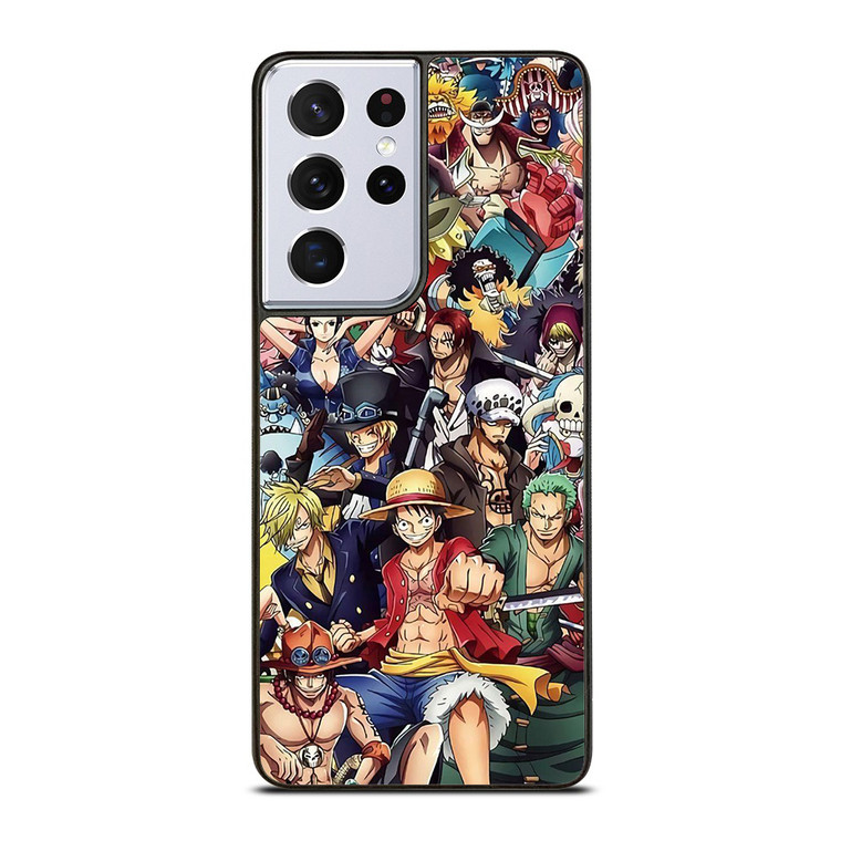 One Piece Luffy Collage Samsung Galaxy S21 Ultra 5G Case Cover