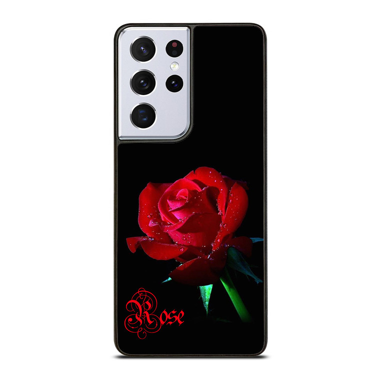 Rose Costum Your Name Samsung Galaxy S21 Ultra 5G Case Cover