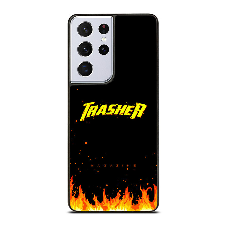 Trasher Smoldering Font Samsung Galaxy S21 Ultra 5G Case Cover